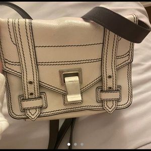 Proenza Shouler White bag with black hem